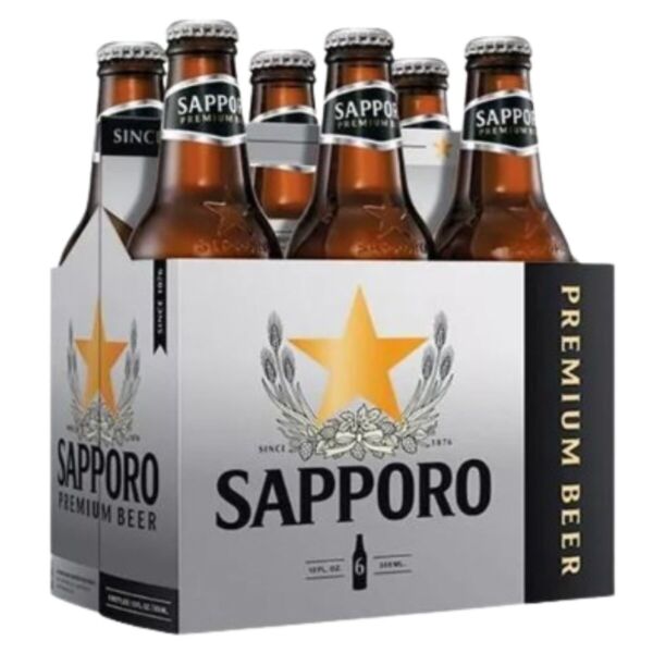 Kit Cerveja Premium Sapporo Long Neck 355ml